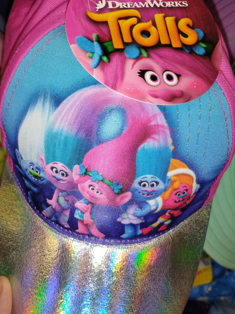 Kids' Girls' DreamWorks Trolls Holographic Hat